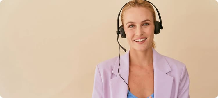 female-receptionist-in-a-pink-blazer